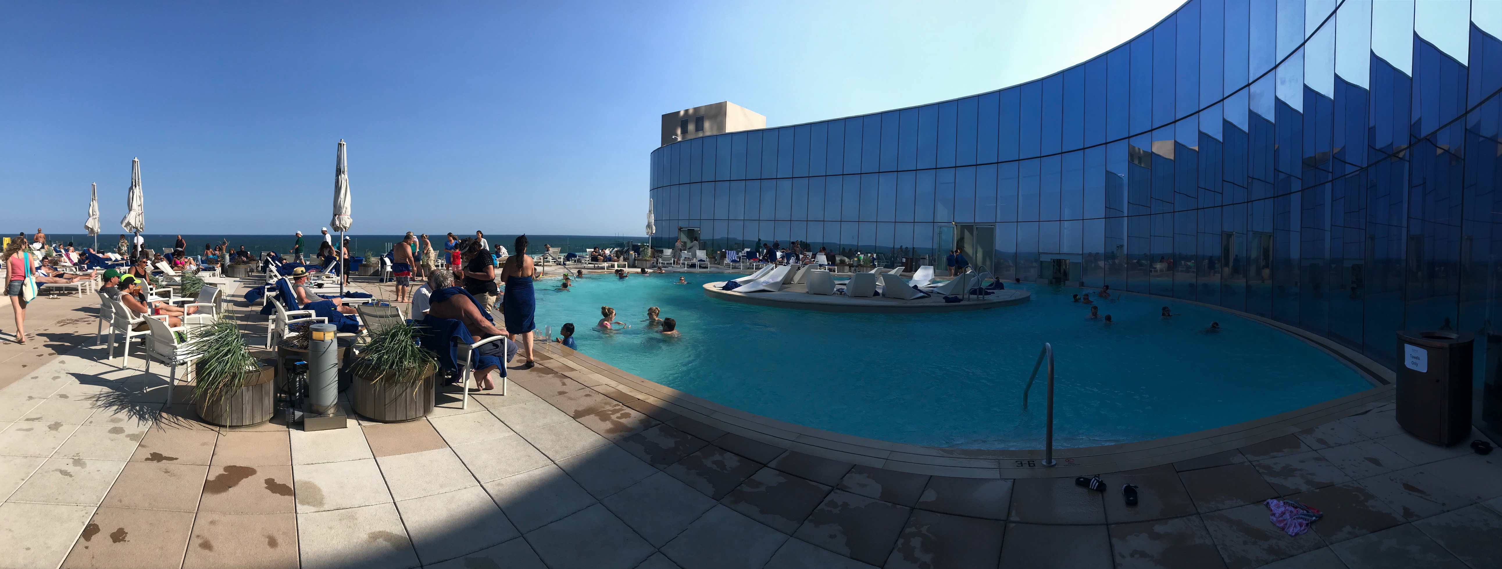 Panoramic picture of Pool at Ocean AC