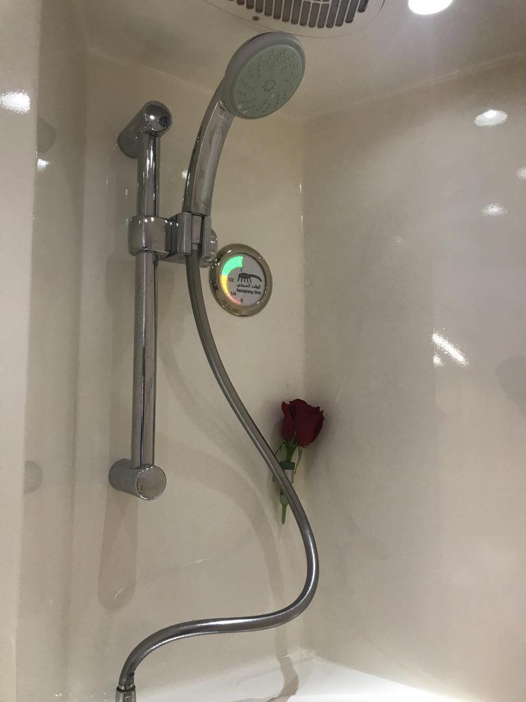 Emirates First Class Shower