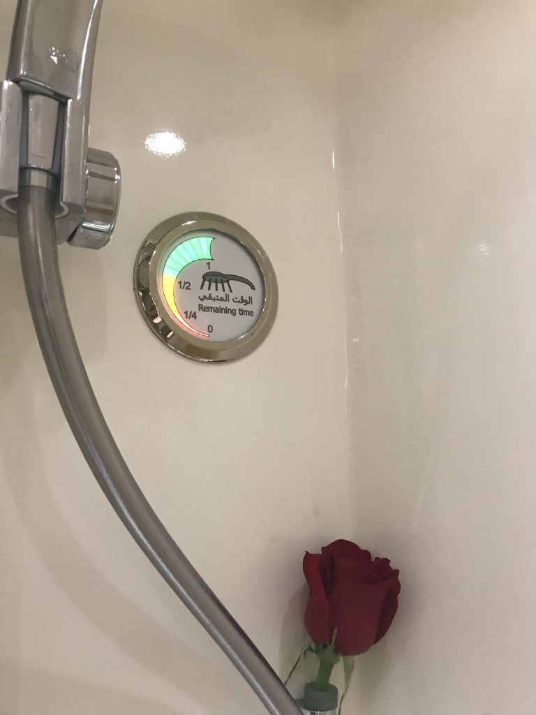 Emirates First Class Shower