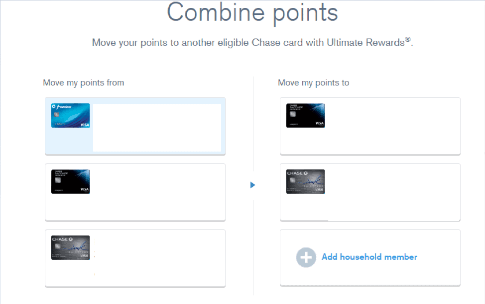 Chase Ultimate Rewards combine points