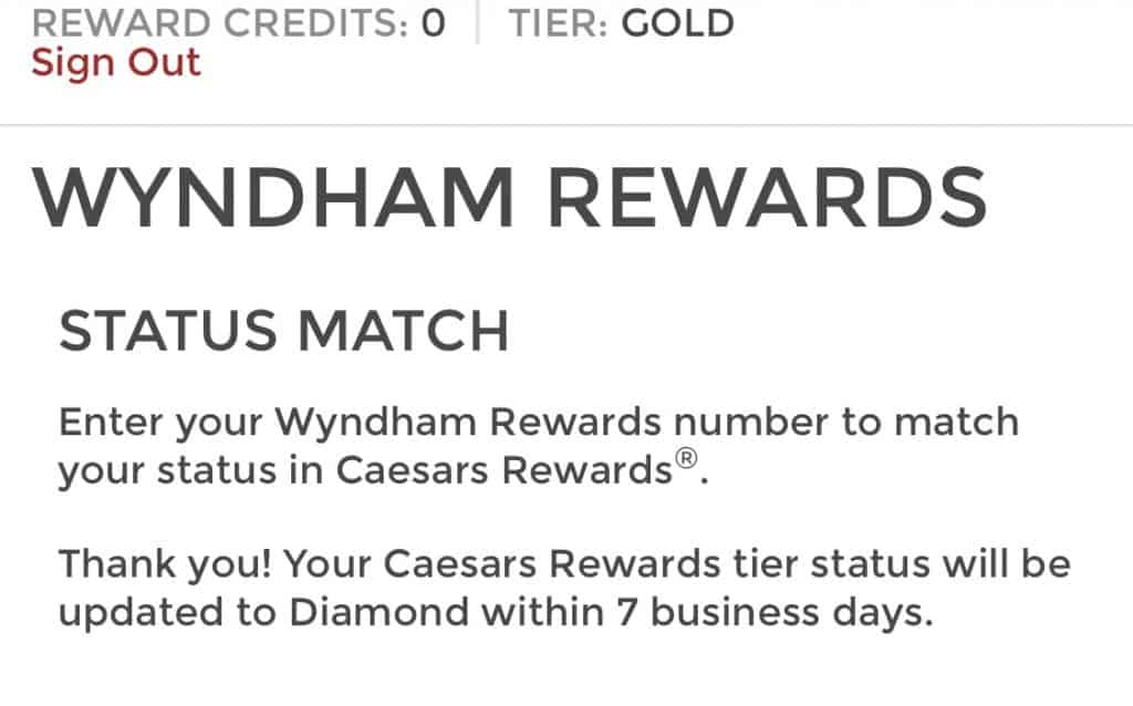 caesars wyndham match