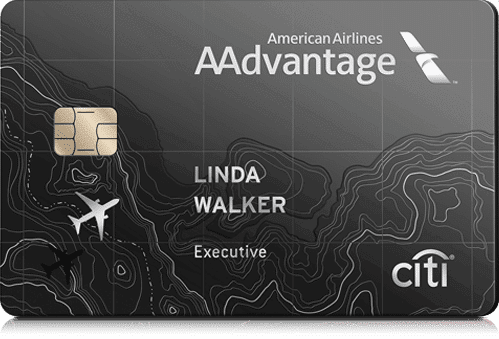 citi executive credit card $225 aadvantage aa american airlines