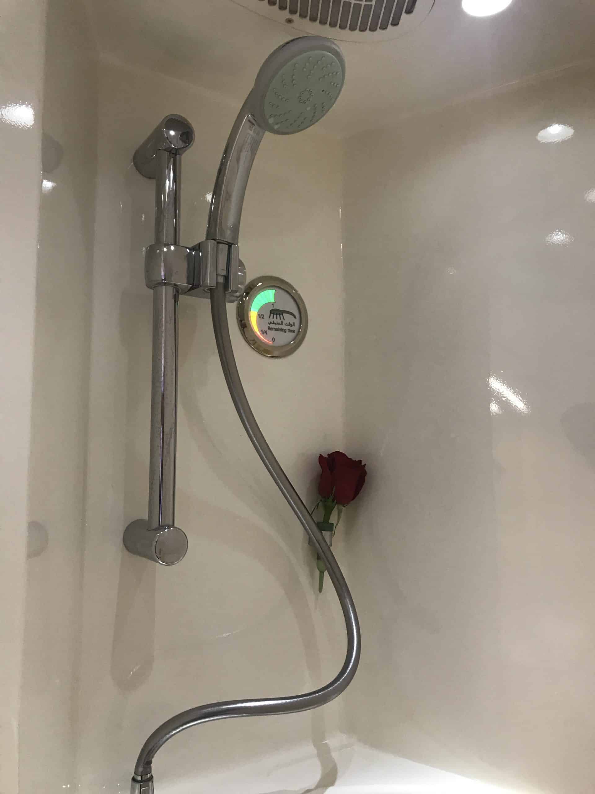 Emirates First Class Shower
