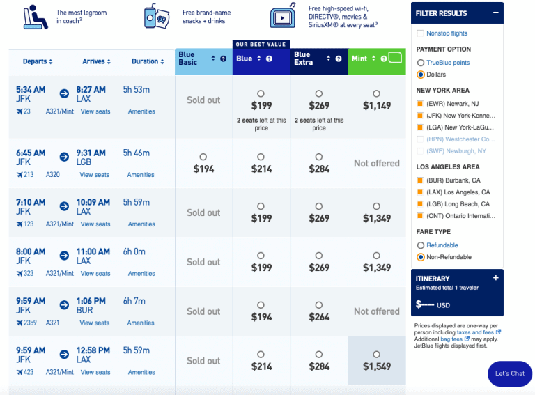 JetBlue Joins Race to the Bottom With Basic Economy Fares