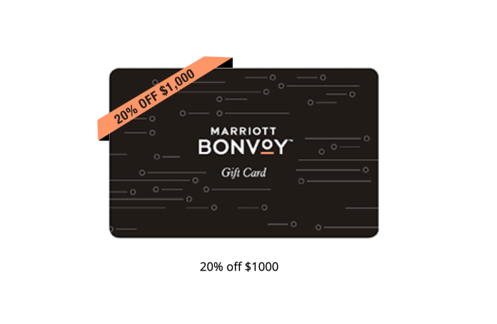 marriott 20% off gift card