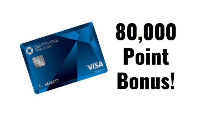 csp sapphire preferred 80,000 80k bonus offer