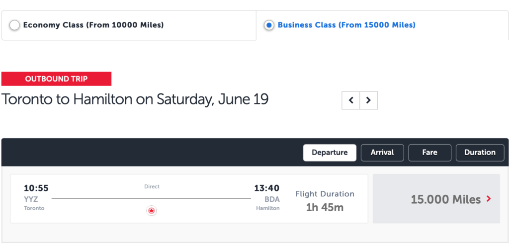 bermuda using turkish miles