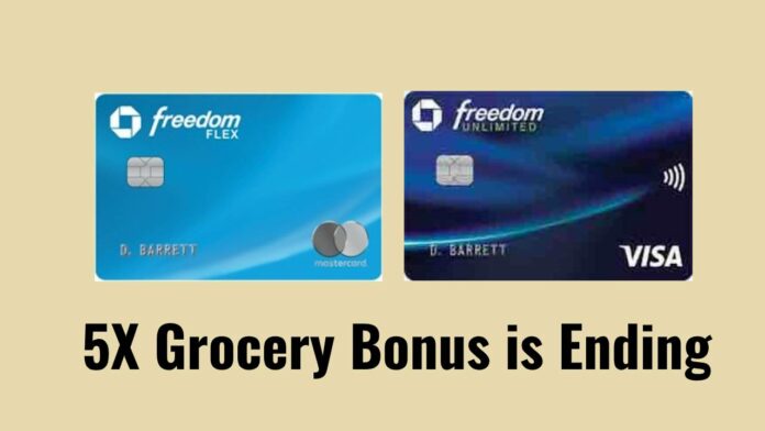 freedom 5X groceries offer ending