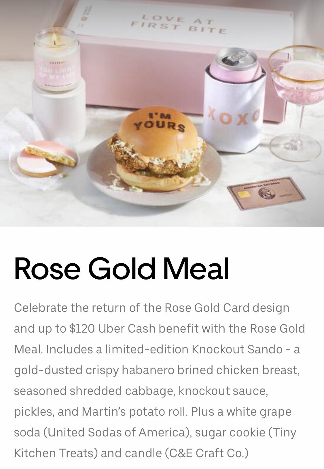 fuku rose gold meal