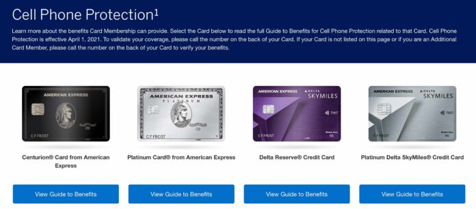 amex cell phone protection benefit