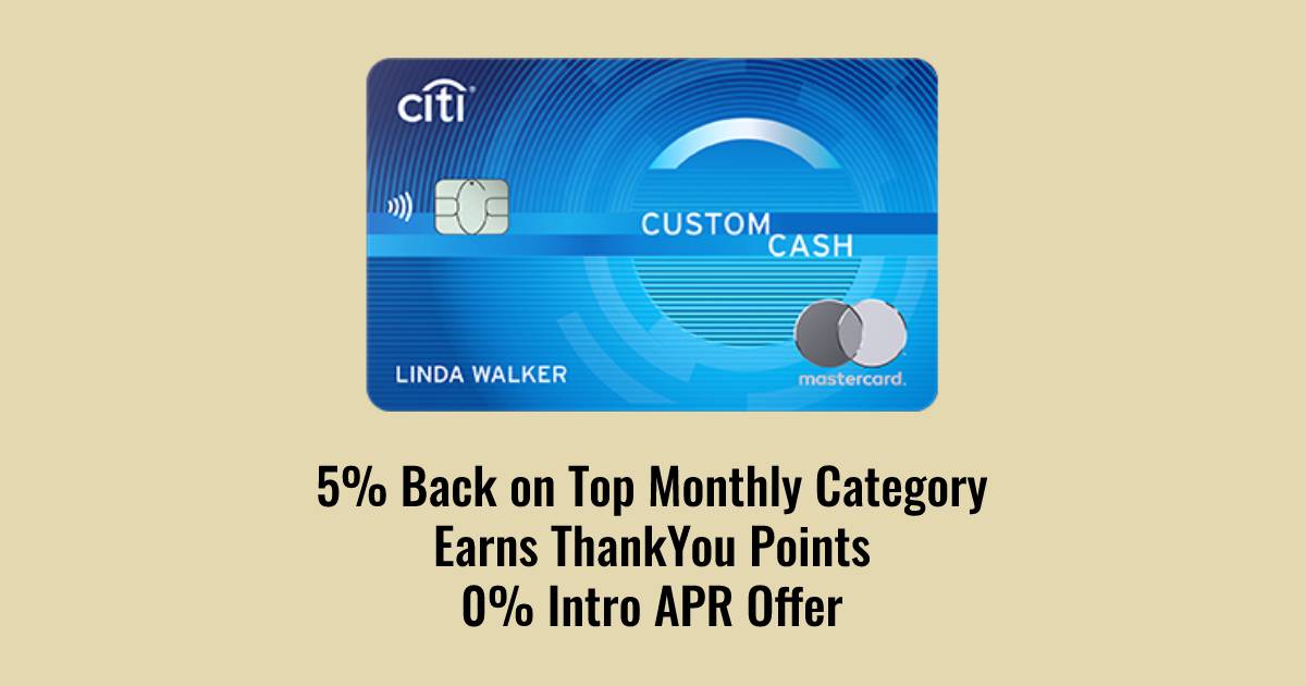 Citi Launches Custom Cash Credit Card Earn 5 On Your Top Category Milestalk