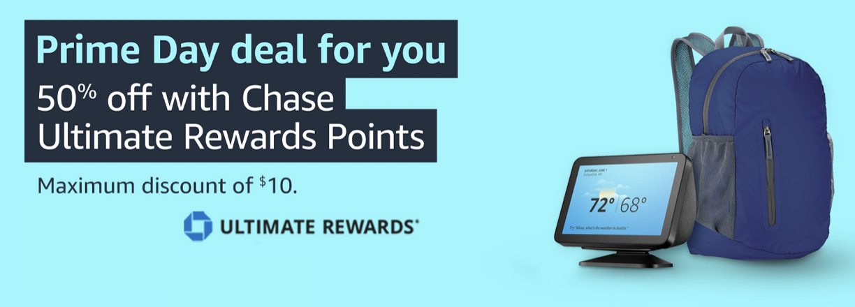 amazon 1 chase point 50% off