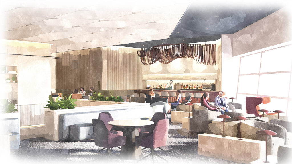 capital One lounge dallas rendering