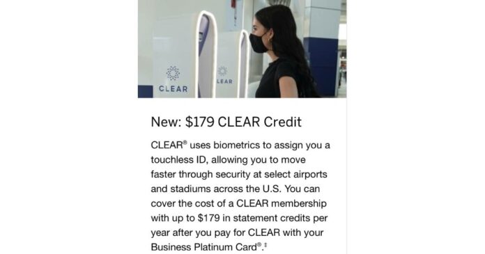 amex business platinum clear credit