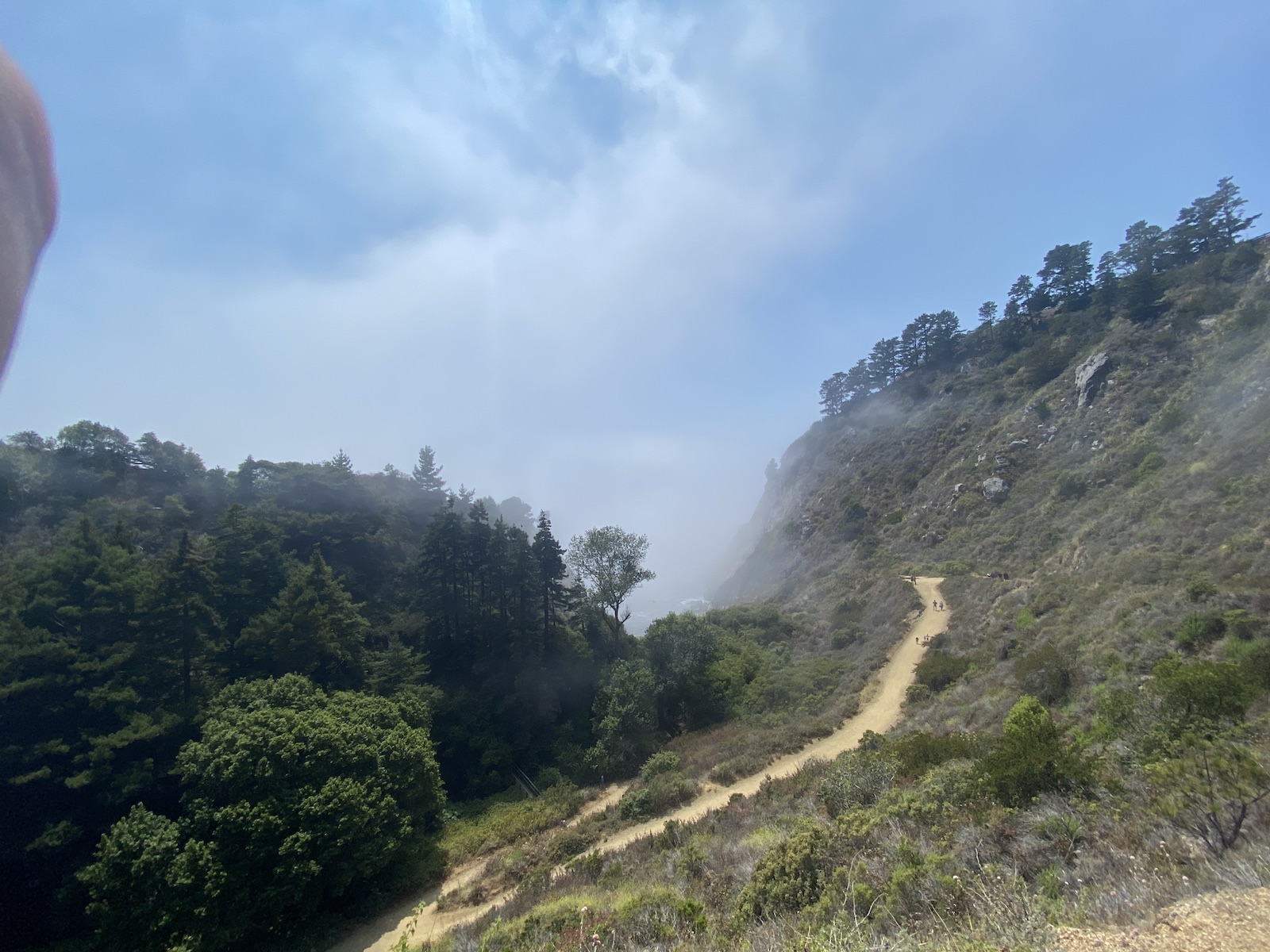 Hiking up Partington Canyon