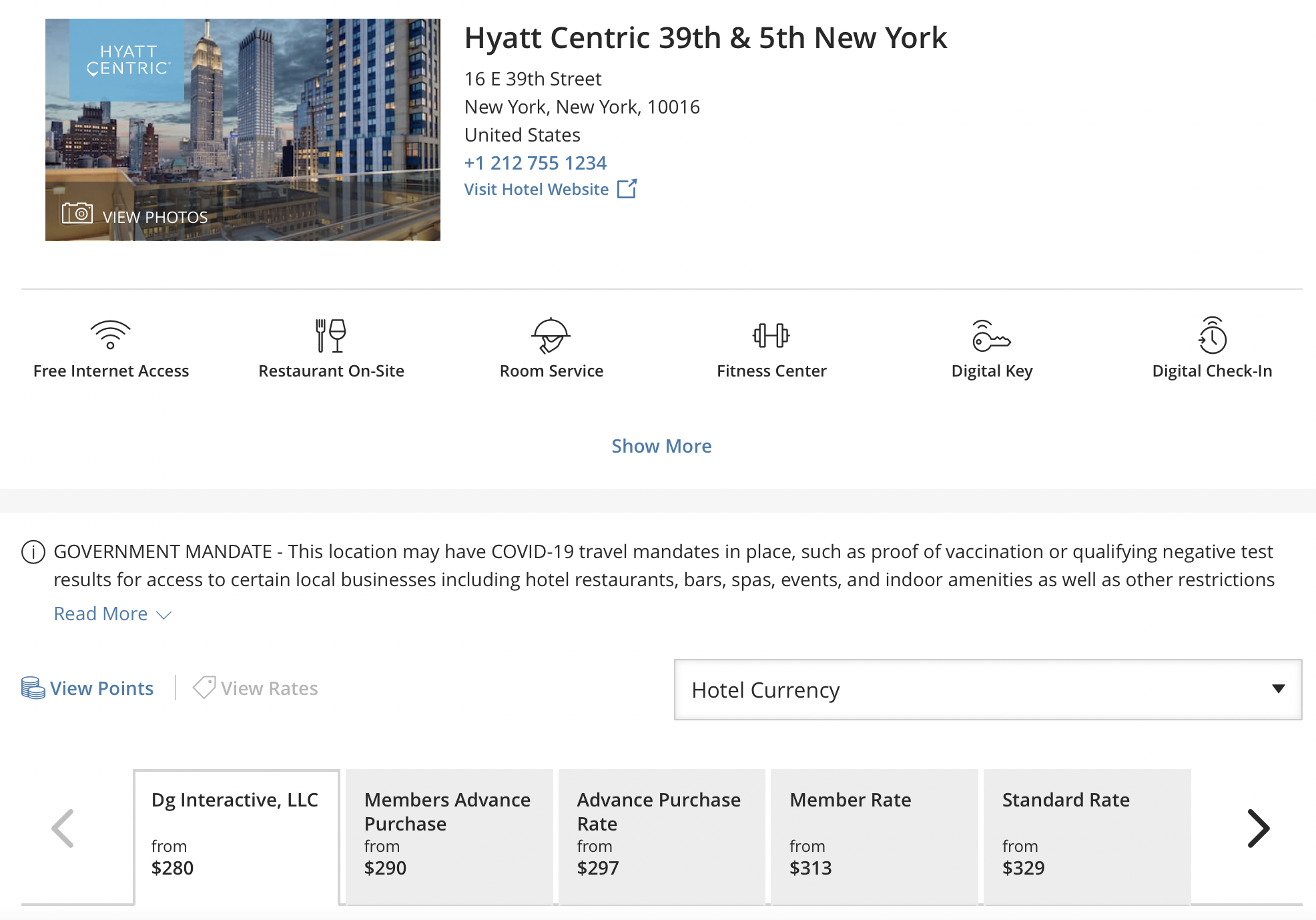 hyatt leverage