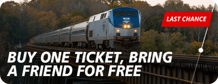 amtrak sale bogo buy one get one