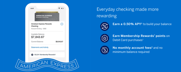 amex checking debit card miles points