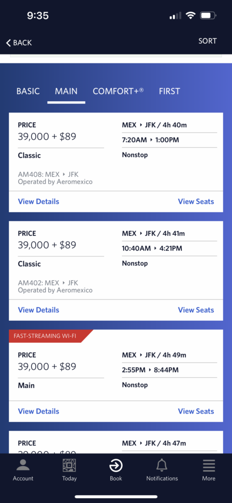 delta aeromexico award pricing devaluation