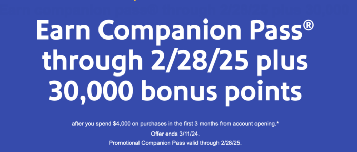 southwest companion pass for a year