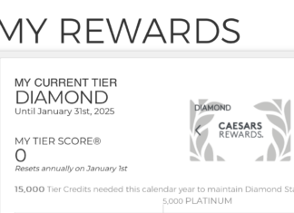 Wyndham –> Caesars Matches Are Posting (but Founders Card Loses Caesars) a screenshot of a credit card