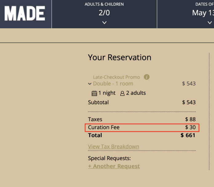 resorts fees by other names - curation, destination, urban