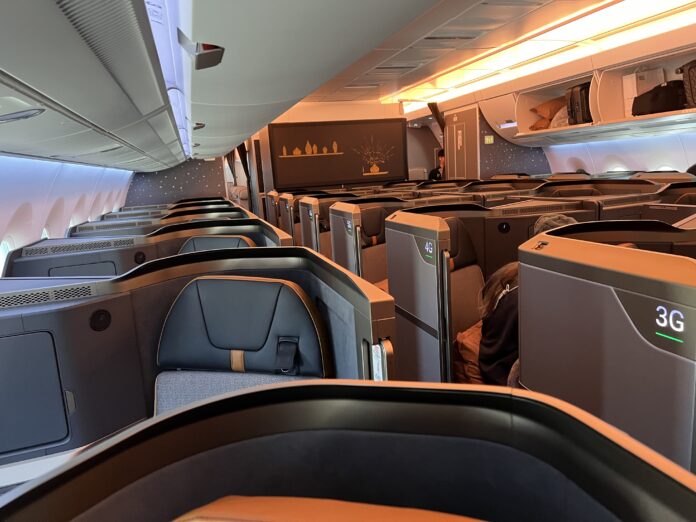 Starlux A350 Business Class Cabin