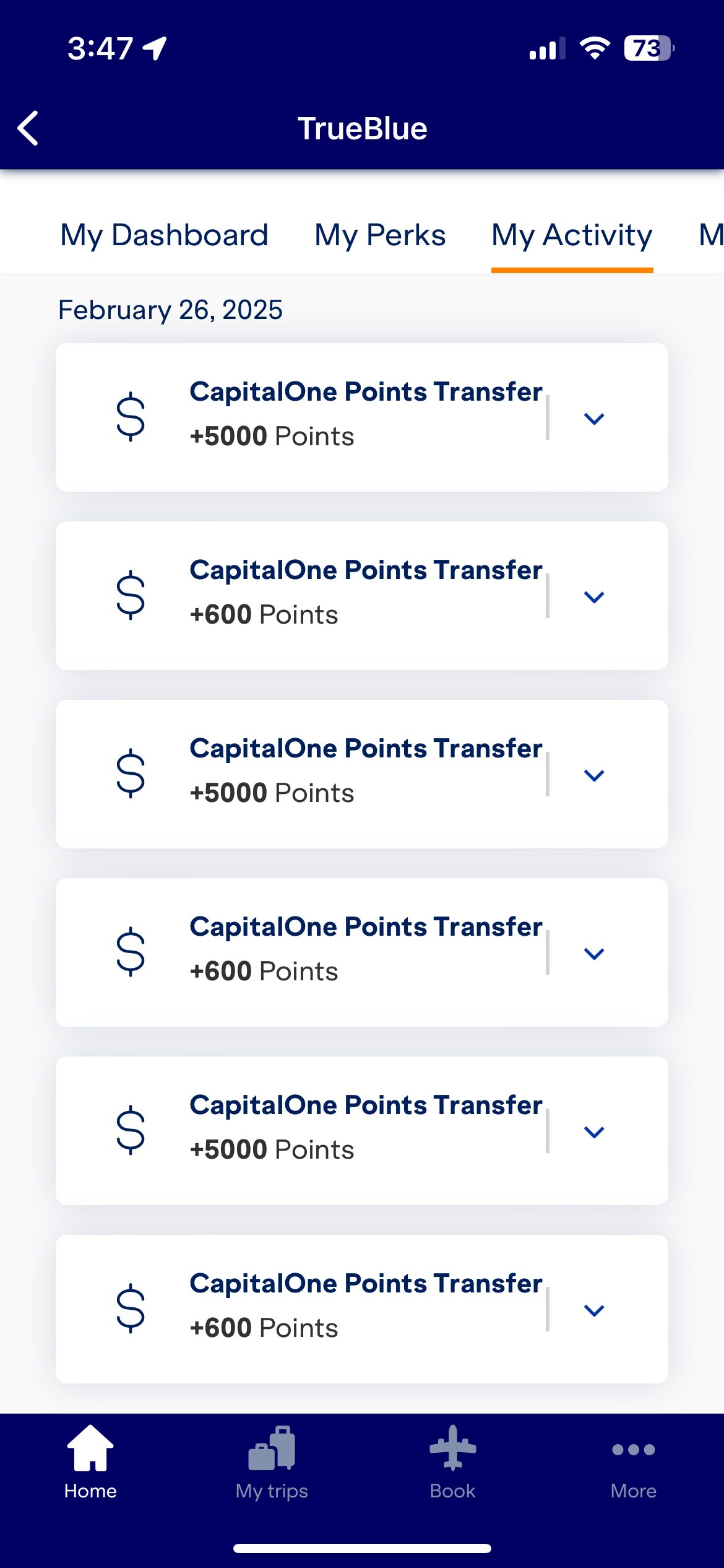 JetBlue capital one 5,000 point bonus