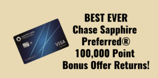 100,000 Point Offer on Chase Sapphire Preferred® – Celebrates New Card Updates chase sapphire preferred 100k 100,000 point signup bonus