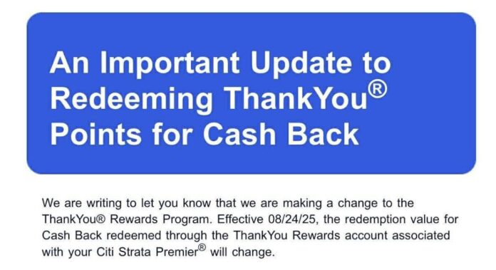 citi-premier-cashout citi strata premier and prestige cash back from 1 cent to 0.75 cents
