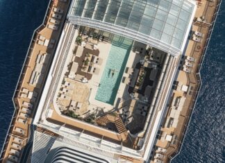 Hilton Adds Luxury Cruise Partner; Hyatt Adds Safaris EXPLORA JOURNEYS – CONSERVATORY POOL VIEW (Courtesy Hilton)
