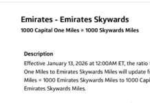Another 1:1 Emirates Transfer Partner Bites the Dust emirates-capital-one-transfer-ratio