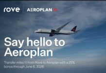 Rove Adds Air Canada Aeroplan as 1:1 Transfer Partner + 25% Transfer Bonus Rove transfer partners now include Air Canada's Aeroplan