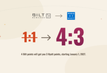 Bilt to Hyatt Transfers Become 4:3 on January 1, 2027 bilt devalues hyatt to 4:3 Jan 1 2027