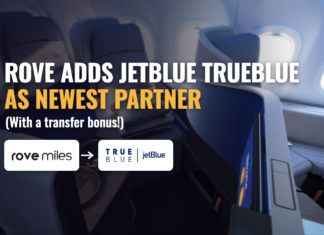 Rove Adds JetBlue TrueBlue With a 20% Transfer Bonus rove adds JetBlue as transfer partner (with transfer bonus)
